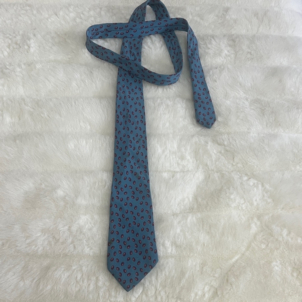 Fendi SILK Blue and Red Patterned Men's Tie